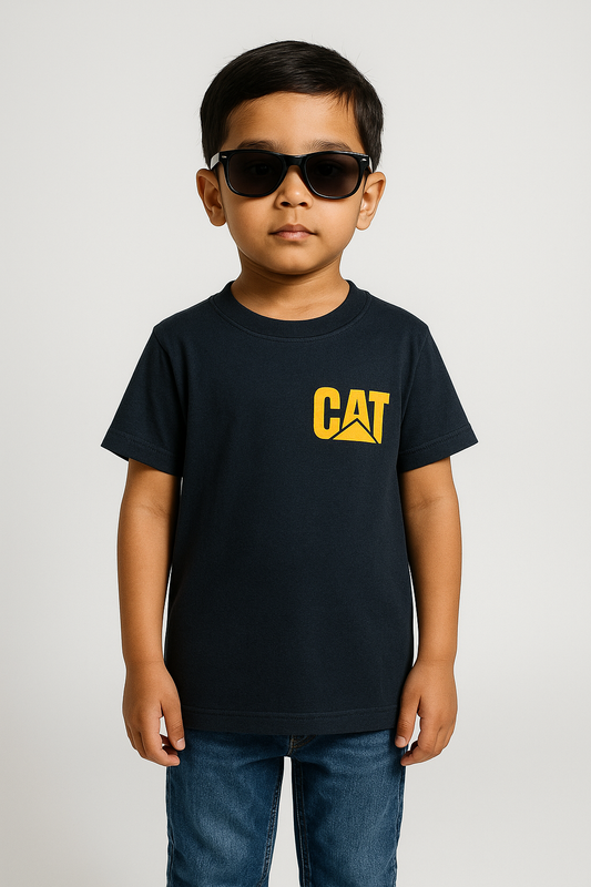 Charcoal CAT Basic Tees