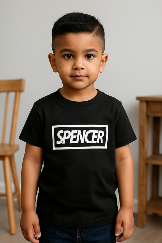 Black Spencer Basic Tees